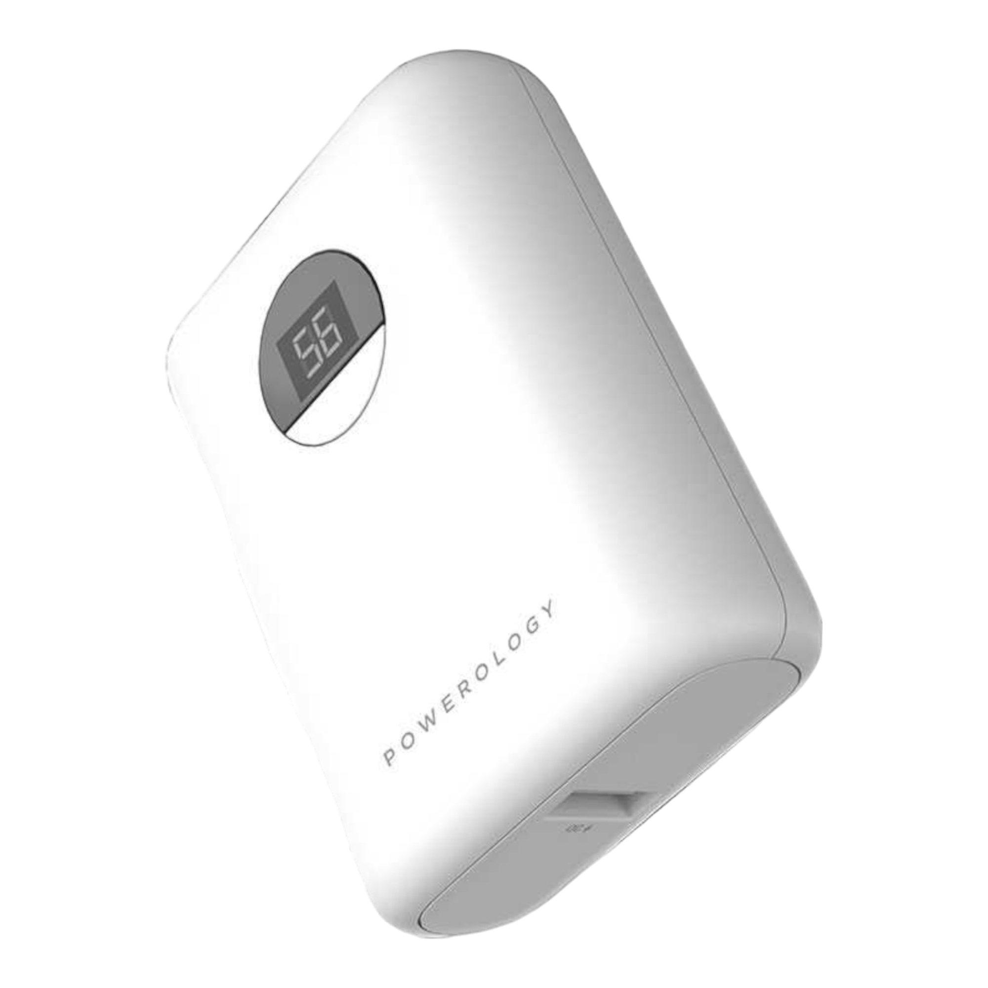 Powerology Ultra-Compact Power Bank 10000mAh PD 20W - White - alAsil